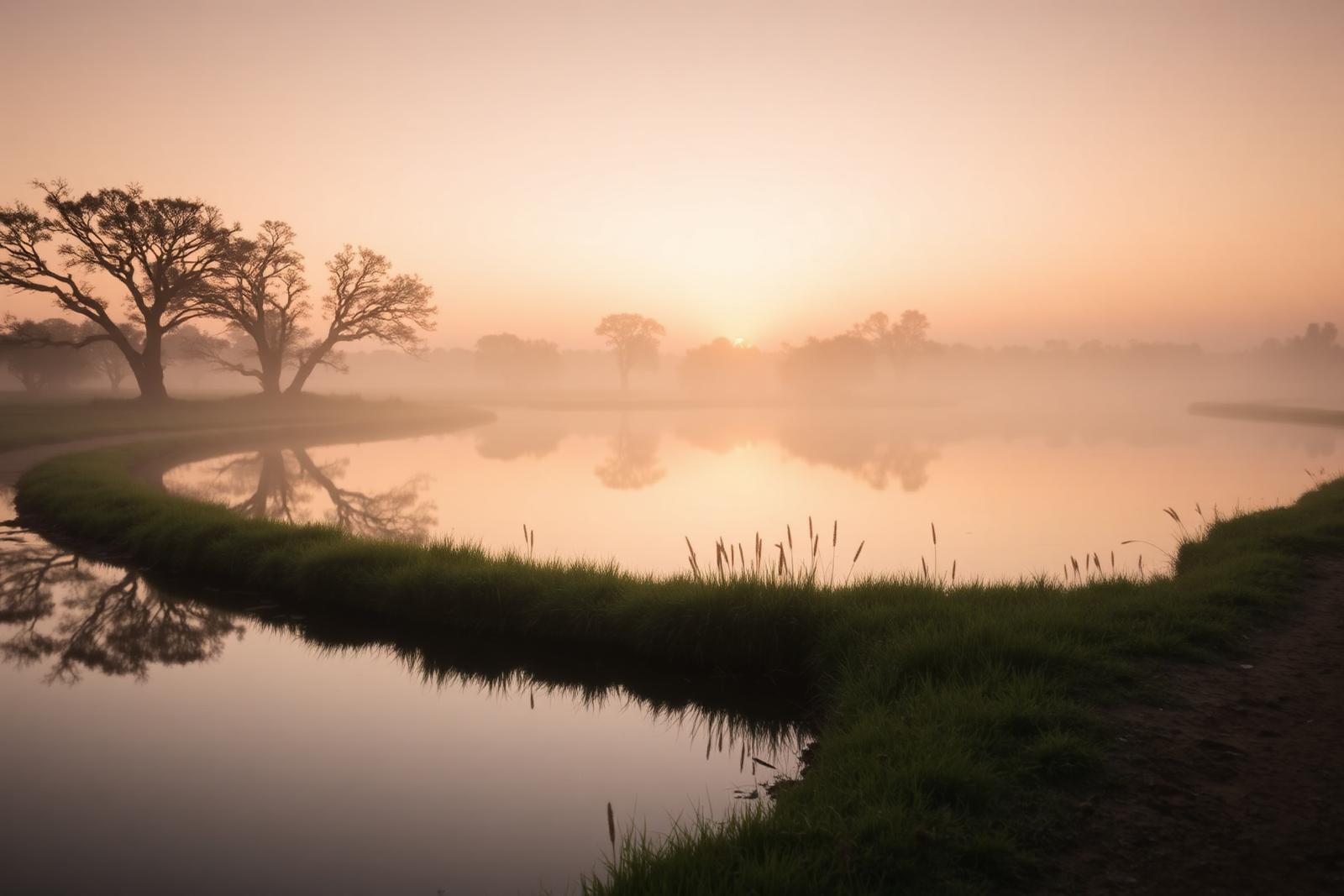 Pond at dawn